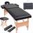vidaXL Hopfällbar Massagebänk 2 Sektioner och Pall 10cm Set