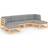 vidaXL 3077114 Loungeset, Bord inkl. 4 Soffor