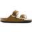 Birkenstock Arizona Shearling Suede Leather Two-Strap Sandals - Mink