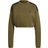 adidas Women Hyperglam Crop Crew Sweatshirt - Focus Olive