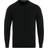 Gran sasso Merino Fashion Fit Crew Neck Pullover - Black