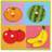 Wooden Toy Bud Puzzle with Fruits 4 Pieces