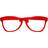 Vegaoo Giant Clown Glasses Red