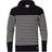Armor-Lux Heritage Striped Half Zip Sweater - Navy/Nature