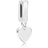Pandora Heart Dangle Clip Charm - Silver