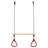 vidaXL Trapezoidal Swing with Rings