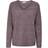 Only Onlcamilla V-Neck L/S Pullover KNT Noos Sweater - Couleur Marron Rose