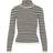 Pieces Knitted Pullover - Black/Stripes with Birch Stripes