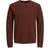 Jack & Jones Textured Knitted Sweater - Brown/Chocolate Fondant