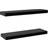 vidaXL Floating Black Wall Shelf 60cm 2pcs