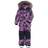 Didriksons Polarbjörnen Printed Kid's Coverall - Radiant Purple Islands (503836-991)