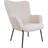 House Nordic Glasgow White Lænestol 98cm
