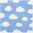 PartyDeco Paper Napkins Samolocik Sky Blue/White 20-pack