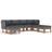 vidaXL 3059717 Loungeset, Bord inkl. 4 Soffor
