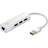 LevelOne USB A-3xUSB A/RJ45 M-F Adapter 3m