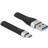 DeLock Flat USB A-USB C 3.1 (Gen.2) 0.1m