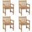 vidaXL 3073001 4-pack Havestol