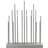 Elflugan Original Light Grey Adventsljusstake 32cm