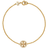 Tory Burch Miller Pavé Chain Bracelet - Gold/Transparent