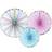 PartyDeco Decor Rosettes Unicorn 3-pack