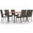 vidaXL 3072494 Matgrupp, 1 Bord inkl. 6 Stolar