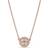 Pandora Vintage Circle Collier Necklace - Rose Gold/Transparent