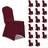 vidaXL Stretch 18pcs Stolsöverdrag Burgundy