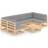 vidaXL 3077179 Loungesæt, 1 borde inkl. 6 sofaer
