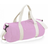 BagBase Plain Varsity Duffle Bag - Classic Pink/White