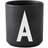Design Letters Black Porcelain Kaffekopp