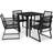 vidaXL 3058282 Patio Dining Set, 1 Table incl. 4 Chairs