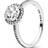 Pandora Square Sparkling Radiant Ring - Silver/Transparent