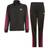 Adidas Team Polyester Regular 3-Stripes Tracksuit Kids - Black/Team Real Magenta