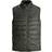 Jack & Jones Upholstered Nylon Vest - Green/Forest Night