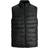 Jack & Jones Upholstered Nylon Vest - Black