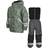 Lindberg Nordskog Fleece Rain Set - Green