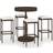 vidaXL 3064762 Bargrupp, 1 Bord inkl. 4 Stolar