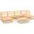 vidaXL 3076069 Loungeset, 1 Bord inkl. 4 Soffor
