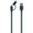 Gembird Flat USB A-USB Micro-B/ Lightning 2.0 1m