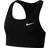 Nike Swoosh Medium-Support Non-Padded Sports Bra - Black/White