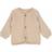 Wheat Wool Fleece Cardigan - Khaki Melange (6422E-786-3204)