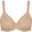 Triumph Sujetador de encaje de algodón para mujer W - Beige