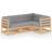 vidaXL 3076594 Loungeset, Bord inkl. 4 Soffor