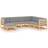 vidaXL 3076754 Loungeset, Bord inkl. 6 Soffor