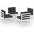 vidaXL 3076310 4-pack Modulsofa