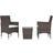 vidaXL 3058361 Caféset, 1 Bord inkl. 2 Stolar