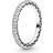 Pandora Sparkle & Hearts Ring - Silver/Transparent