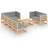 vidaXL 3076699 Loungeset, 1 Bord inkl. 7 Soffor