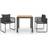 vidaXL 3060106 Matgrupp, 1 Bord inkl. 2 Stolar