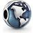 Pandora Blue Globe Clip Charm - Silver/Blue